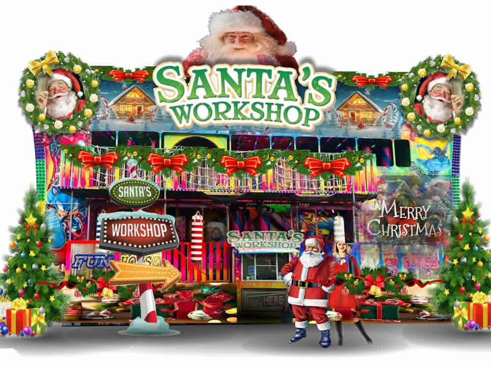 our fairground attractions can be customised for your event - winter wonderland theme